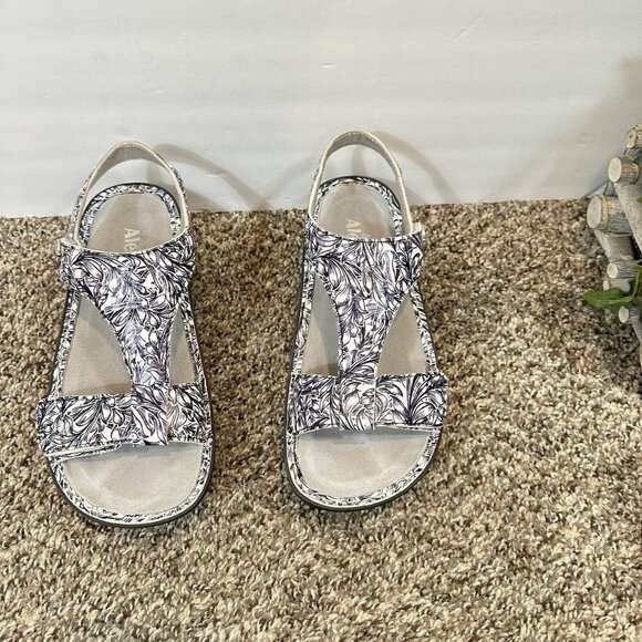 Alegria Kendra Vineland Comfort Leather Sandal US 10.5-11 Wide Ken-769 Floral - Picture 2 of 9